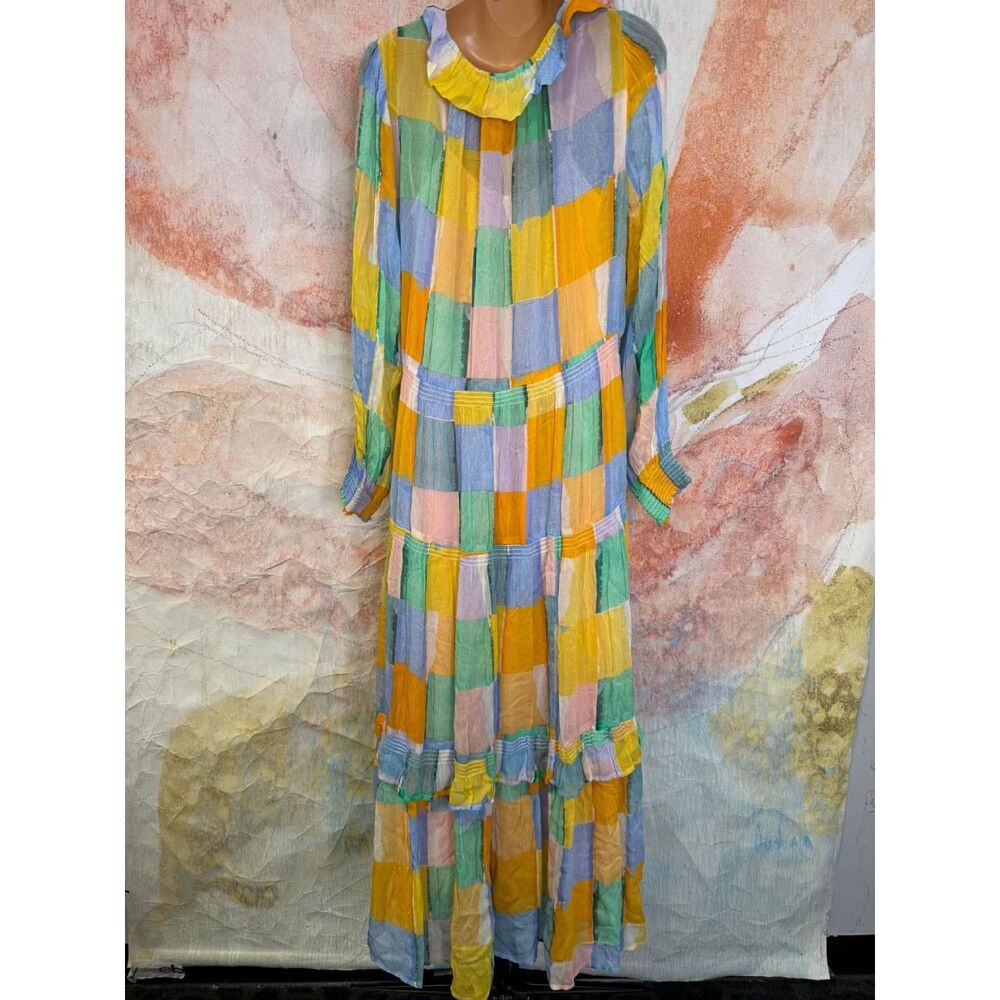 Anthropologie The Marais Printed Chiffon Maxi Dress - Picture 5 of 6